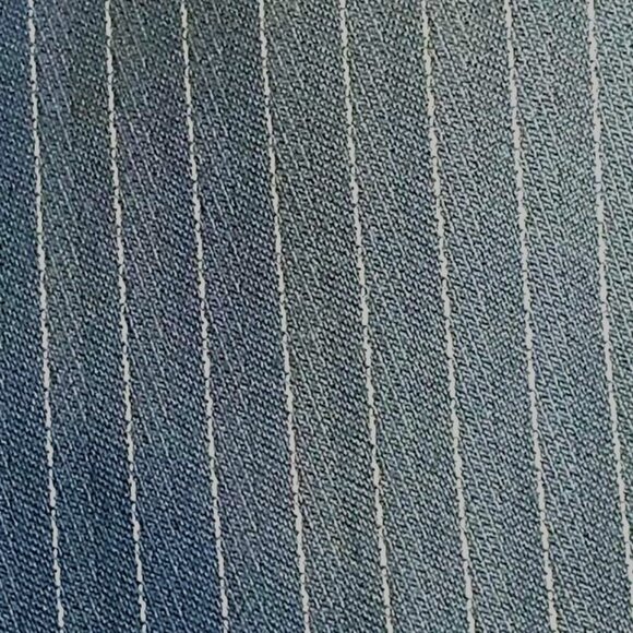 Vintage 1980's Emanuel Ungaro Navy Blue Pinstriped Skirt Tailored US Size 8 - Picture 5 of 6